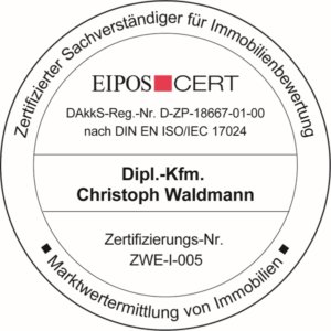 Zertifizierte Marktwertermittlung von Immobilien (DIN ISO 17024 EIPOSCERT (DaakS-Registrierung))